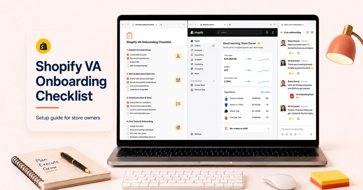 Shopify Virtual Assistant Onboarding Checklist